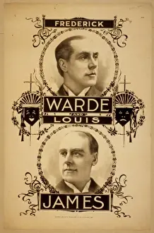 Vintage Theatre Posters UK Prints: Frederick Warde and Louis James