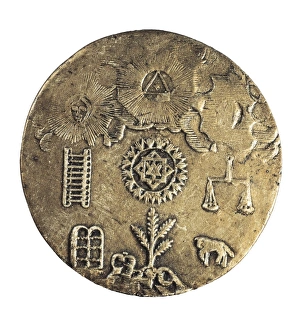Freemason seal of the 19th century with different Freemason seal of the 19th century with different