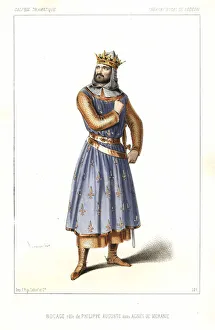 French actor Bocage as Philippe Auguste in French actor Bocage as Philippe Auguste in