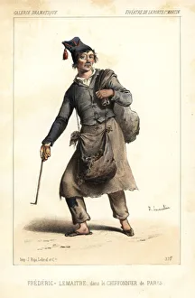 French actor Frederic Lemaitre in Le Chiffonnier French actor Frederic Lemaitre in Le Chiffonnier