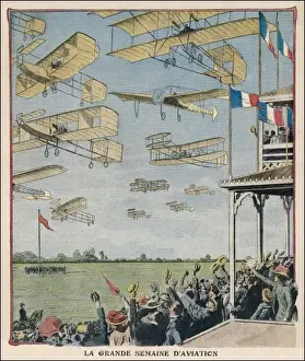 French Airshow Print, 1909