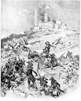 The French attack upon Fort San Guadalupe at Puebla The French attack upon Fort San Guadalupe at Puebla