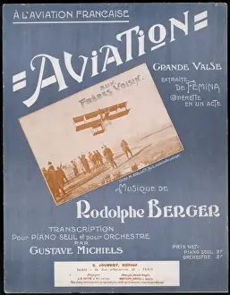 French Aviation Print - Grande Valse Aviation 1908