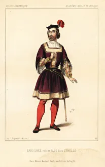 French baritone Paul Barroilhet as Iago in Othello, 1844 French baritone Paul Barroilhet as Iago in Othello, 1844