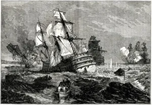 French enemy ships stranded off the Point of Grao (or Grau, the port of Valencia, Spain) French enemy ships stranded off the Point of Grao (or Grau, the port of Valencia, Spain)