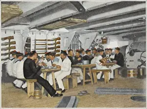 Naval Transport History Prints: French Naval Mess