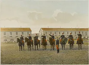 French Sabre Practice Print