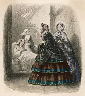 Medical History Images Online Prints: French Sick Visitors