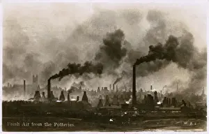 Industrial Landscape of Stoke-on-Trent, 1930 Print