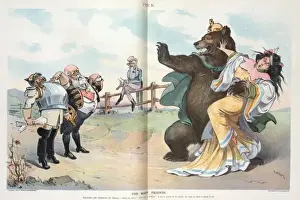 German Emperor Cartoon Prints: Too many friends