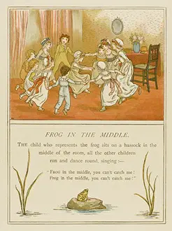 Children's Game Print: Frog in the Middle