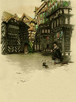 Frontispiece design by Cecil Aldin, Old Manor Houses Frontispiece design by Cecil Aldin, Old Manor Houses