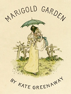 Frontispiece, Marigold Garden by Kate Greenaway Frontispiece, Marigold Garden by Kate Greenaway