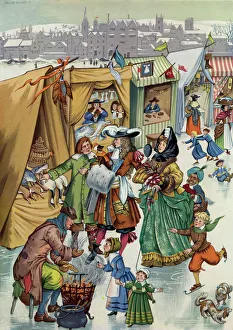 Frost Fair on the Thames by Pauline Baynes Frost Fair on the Thames by Pauline Baynes