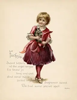 Fuchsia / Language of Flowers Print - Fuchsia Personified