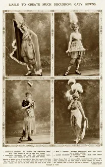 Gaby Deslys and her gowns by Drian 1913 Gaby Deslys and her gowns by Drian 1913