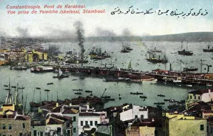 The Galata Bridge and entrance to the Golden Horn - Istanbul, Turkey The Galata Bridge and entrance to the Golden Horn - Istanbul, Turkey