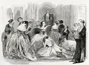Victorian Christmas Traditions Prints: Game of forfeits