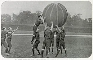 A game of pushball between Anerley and Crystal Palace at the Crystal Palace sports A game of pushball between Anerley and Crystal Palace at the Crystal Palace sports