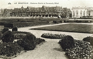 Gardens in front of the Normandy Hotel and the Casino Gardens in front of the Normandy Hotel and the Casino