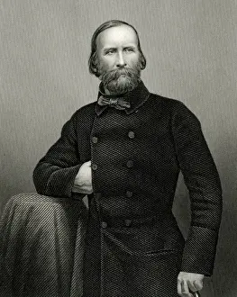 Italian History Figures Prints: Garibaldi (Pound Litho)