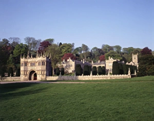 Gatehouse and house, Lanhydrock House, Cornwall Gatehouse and house, Lanhydrock House, Cornwall