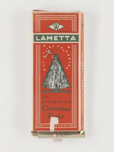 Geffrye Museum Prints: Silver Lametta Box Print, England, c.1930-1940