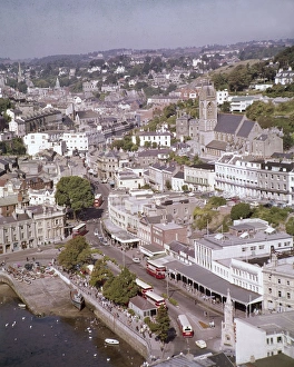 General aerial view of the seaside town of Torquay, Devon General aerial view of the seaside town of Torquay, Devon
