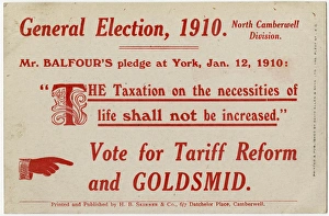 General Election Promo postcard for Sydney Hoffnung Goldsmid General Election Promo postcard for Sydney Hoffnung Goldsmid