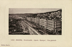 General view of Algiers- The dock and parade General view of Algiers- The dock and parade