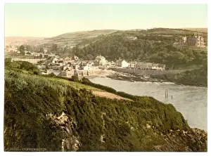 Coloured Photographs Of England Prints: General view, Combemartin i. e. Combe Martin, England