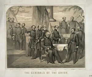 Union Army Officers Prints: The generals of the Union