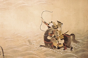 GenPei War Episodes (18th c.). Work of the Tosa GenPei War Episodes (18th c.). Work of the Tosa