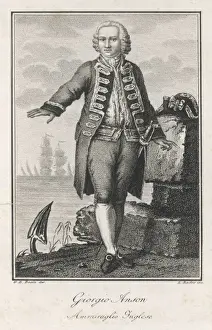 British Maritime History Prints: George Anson