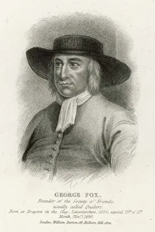 George Fox Print: Founder of the Quakers