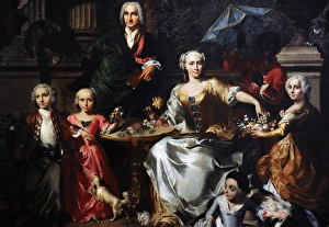 George Jackson and his family, 1737, by Carl Marcus Tuscher George Jackson and his family, 1737, by Carl Marcus Tuscher