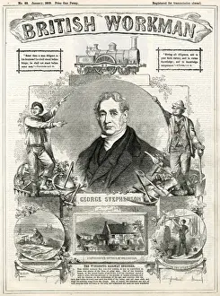 George Stephenson Print 1859