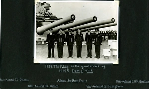 George VI on board HMS Duke of York, Scapa Flow, WW2 George VI on board HMS Duke of York, Scapa Flow, WW2