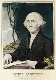 George Washington Print by Gilbert Stuart