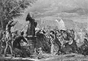 George Whitefield preaching at Moorfields Fair, 1742 George Whitefield preaching at Moorfields Fair, 1742