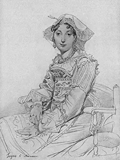 Prints of Georges Sand (Aurore Dudevant). French writer (1804 - 1876). Date: 19th century George Sand Prints: Georges Sand 19th Century Print