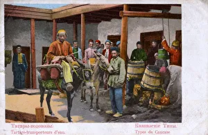 Georgian Donkey Water Carrier - Caucasus Georgian Donkey Water Carrier - Caucasus