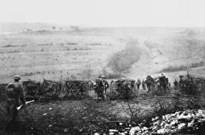 WWI German Attack Through Verdun Defences Print