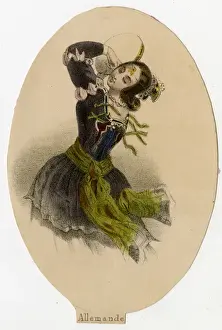Elegant Woman Dancing Prints: German Dancer
