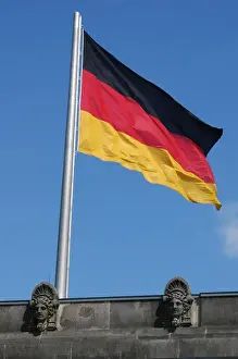 German Flag at the Reichstag, Berlin - Print