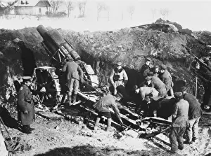 World War One Historical Images Prints: German Howitzer