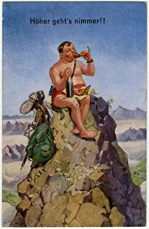 German Mountaineer hitting the heights of satisfaction German Mountaineer hitting the heights of satisfaction