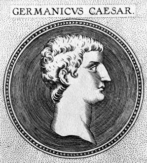Print of Germanicus Caesar, Roman military leader