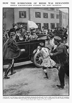 Germans demand surrender of Reims, 1914 Germans demand surrender of Reims, 1914