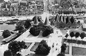 Lubeck Birds Eye View Print